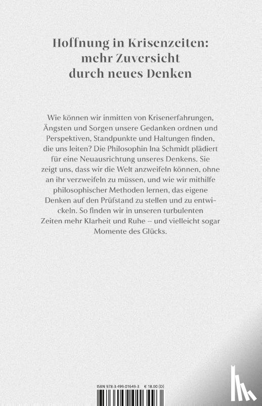Schmidt, Ina - Wofür es sich zu denken lohnt