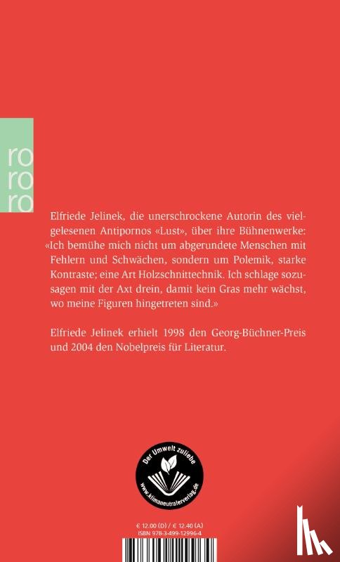 Jelinek, Elfriede - Theaterstucke