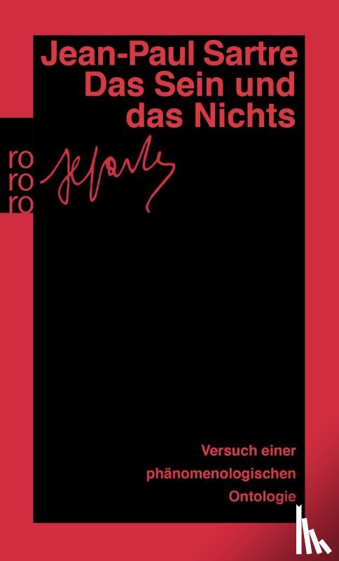 Sartre, Jean-Paul - Das Sein und das Nichts