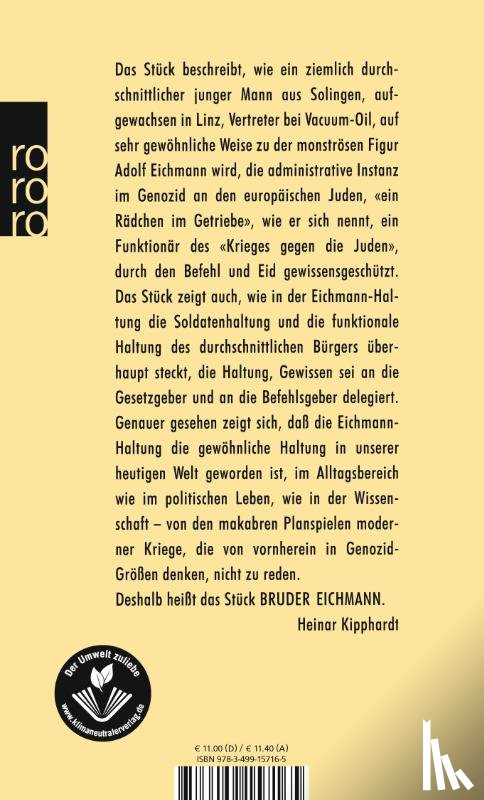 Kipphardt, Heinar - Bruder Eichmann