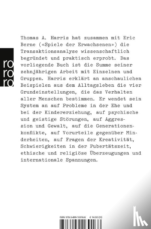 Harris, Thomas A. - Ich bin o.k., Du bist o.k