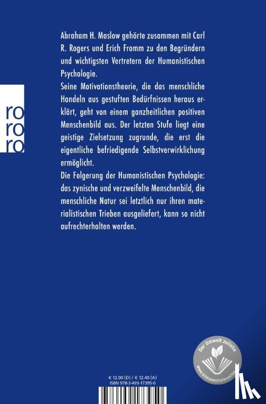 Maslow, Abraham H. - Motivation und Persönlichkeit