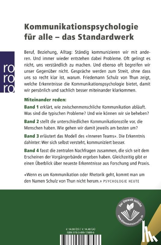Schulz von Thun, Friedemann - Miteinander reden 1