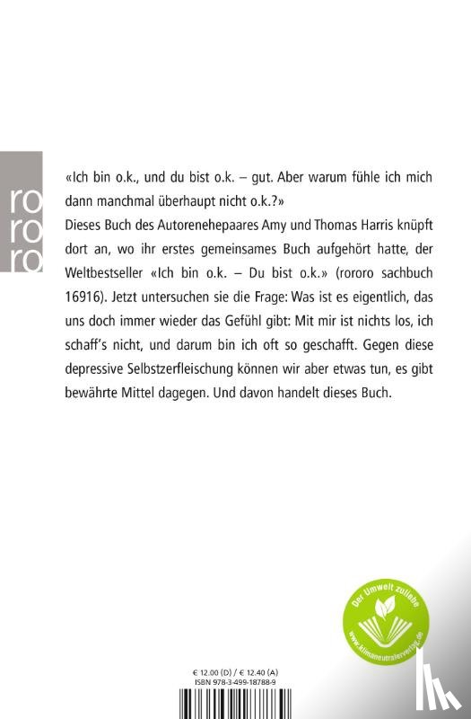 Harris, Amy Bjork, Harris, Thomas A. - Einmal o.k. - immer o.k.