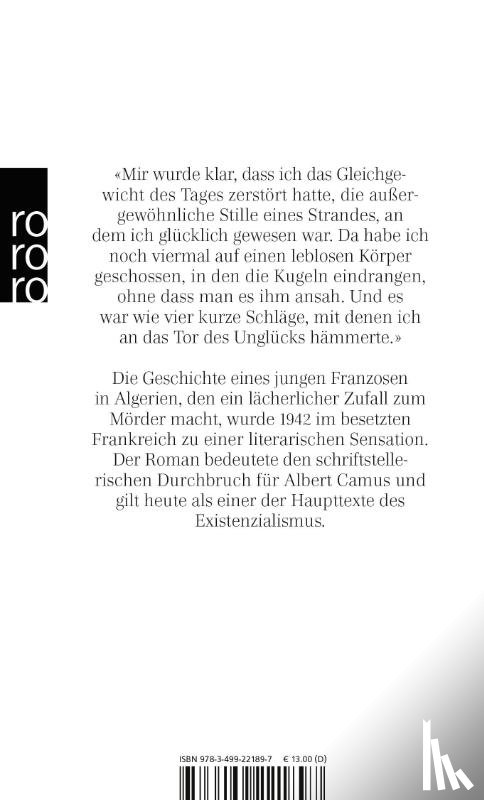 Camus, Albert - Der Fremde