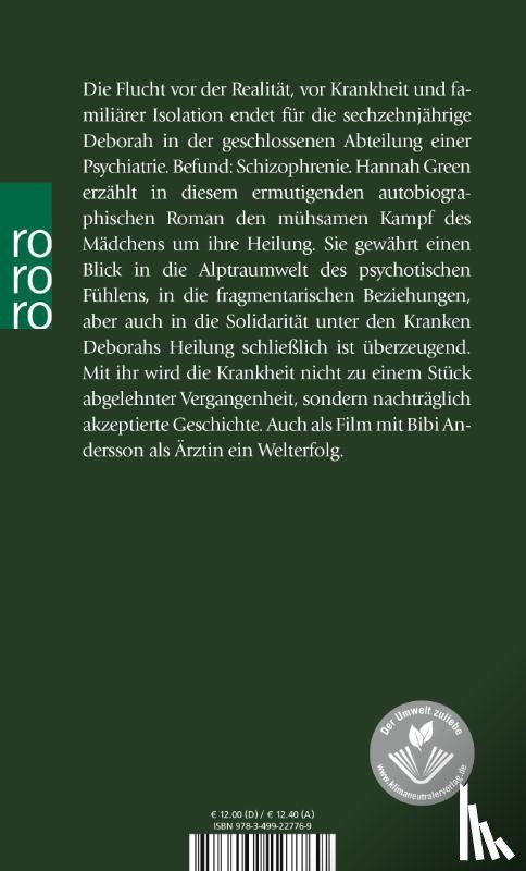 Green, Hannah - Ich hab dir nie einen Rosengarten versprochen