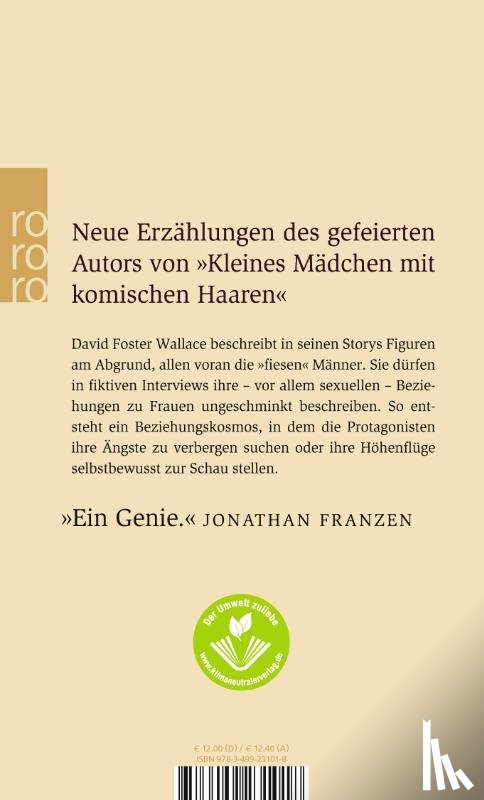 Wallace, David Foster - Kurze Interviews mit fiesen Männern