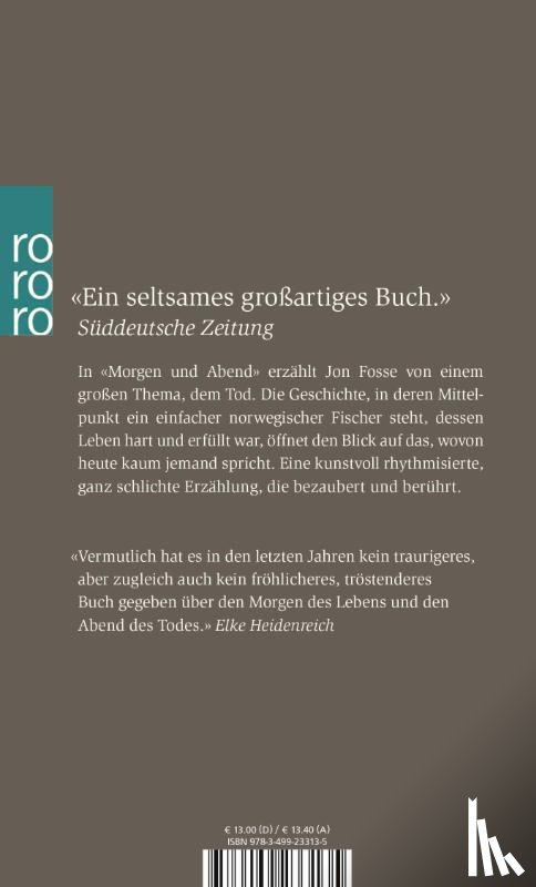 Fosse, Jon - Morgen und Abend