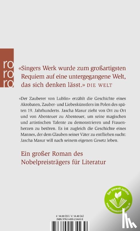 Singer, Isaac Bashevis - Der Zauberer von Lublin