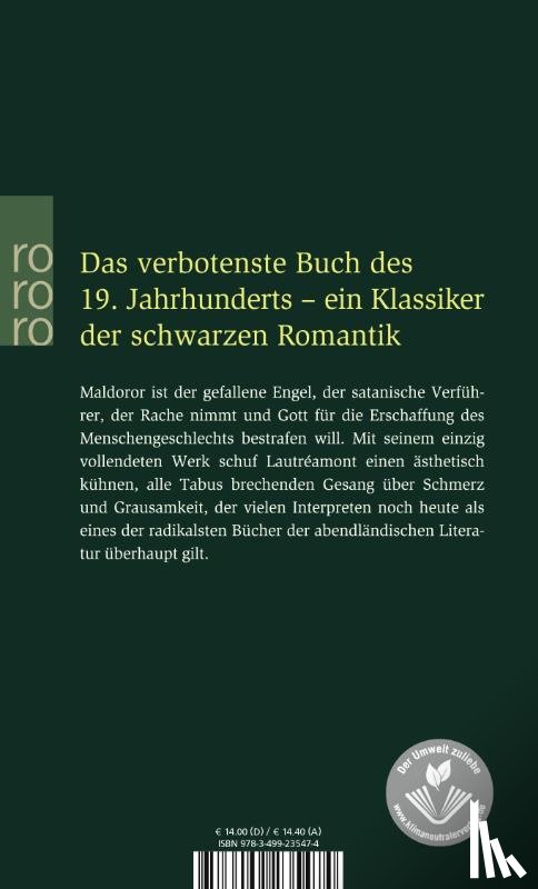 Lautreamont - Die Gesänge des Maldoror