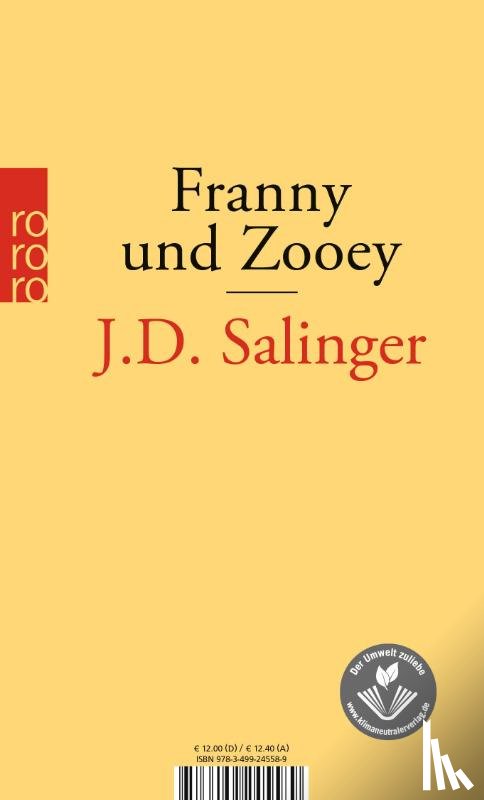 Salinger, J. D. - Franny und Zooey