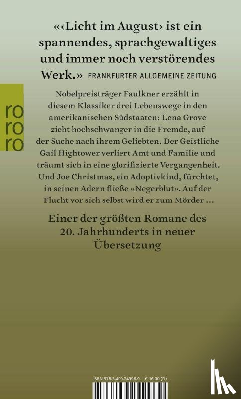 Faulkner, William - Licht im August