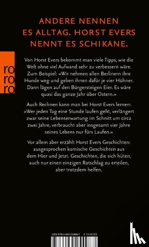 Evers, Horst - Für Eile fehlt mir die Zeit