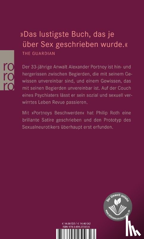 Roth, Philip - Portnoys Beschwerden