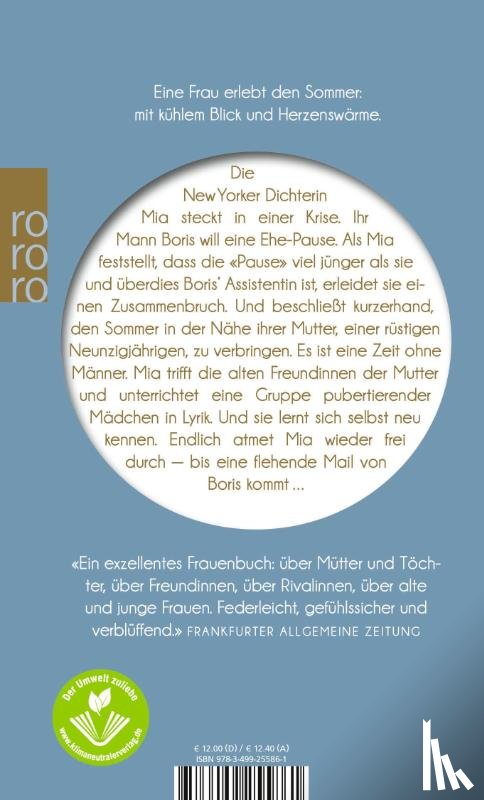 Hustvedt, Siri - Der Sommer ohne Männer