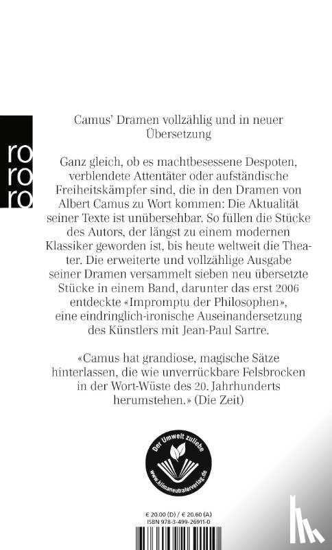 Camus, Albert - Sämtliche Dramen