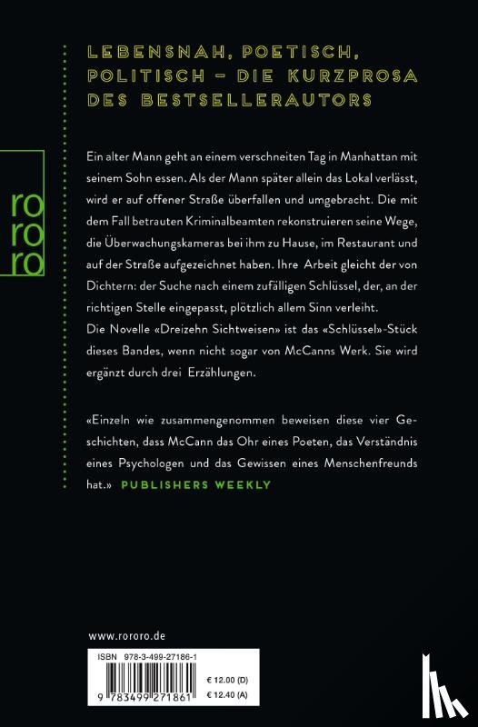 Mccann, Colum - Wie spät ist es jetzt dort, wo du bist?