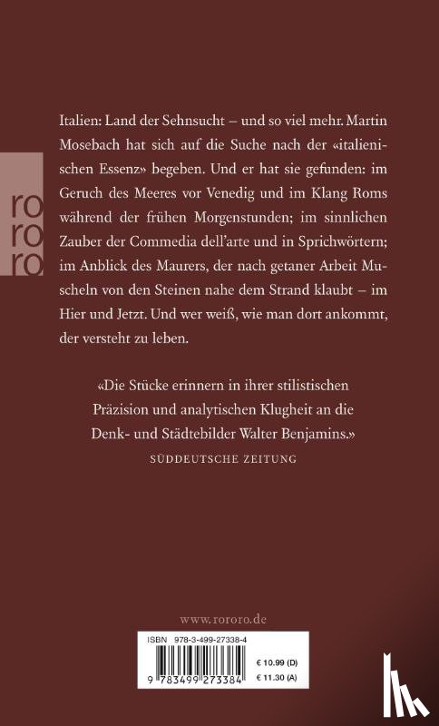 Mosebach, Martin - Die schöne Gewohnheit zu leben