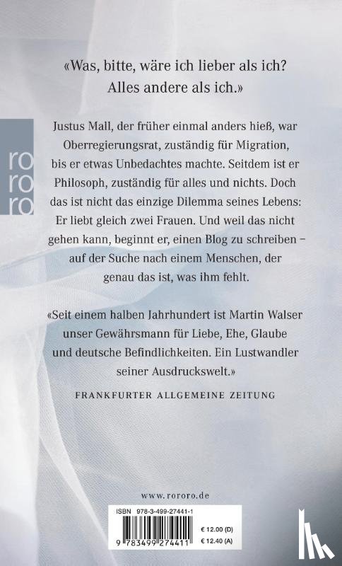 Walser, Martin - Gar alles oder Briefe an eine unbekannte Geliebte