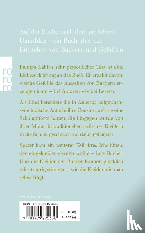Lahiri, Jhumpa - Die Kleider der Bücher