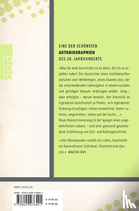 Mann, Klaus - Der Wendepunkt