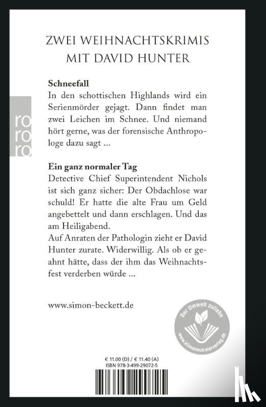 Beckett, Simon - Schneefall & Ein ganz normaler Tag