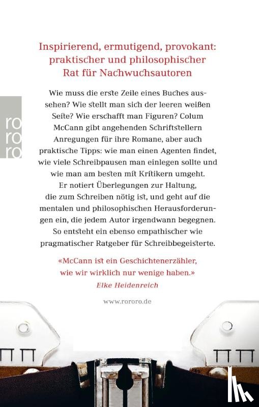 McCann, Colum - Briefe an junge Autoren