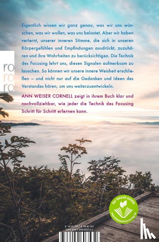 Weiser-Cornell, Ann - Focusing. Der Stimme des Körpers folgen