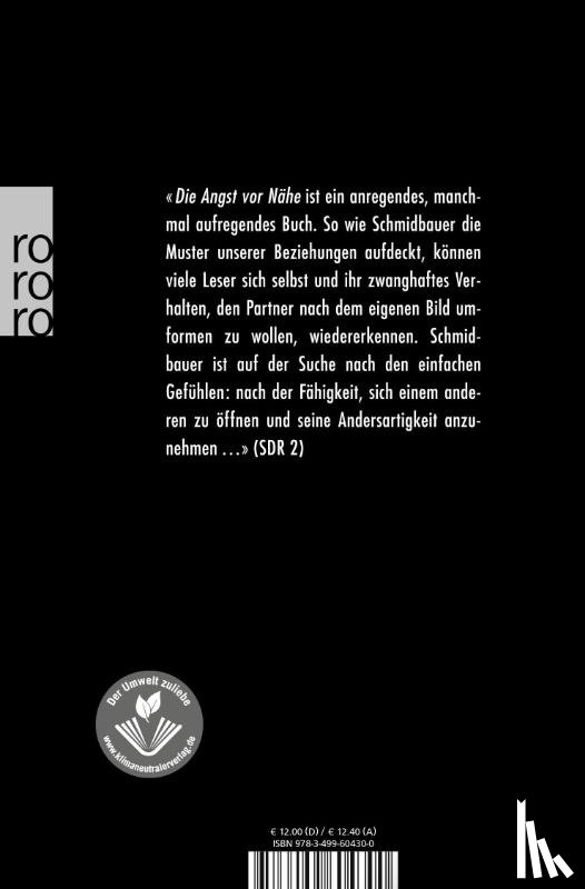 Schmidbauer, Wolfgang - Die Angst vor Nähe