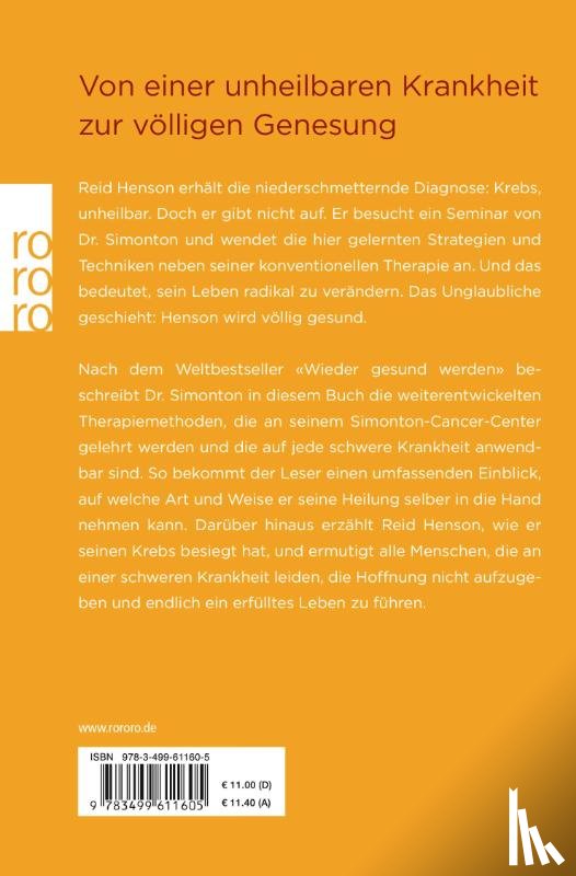 Simonton, O. Carl, Henson, Reid M., Hampton, Brenda - Auf dem Wege der Besserung