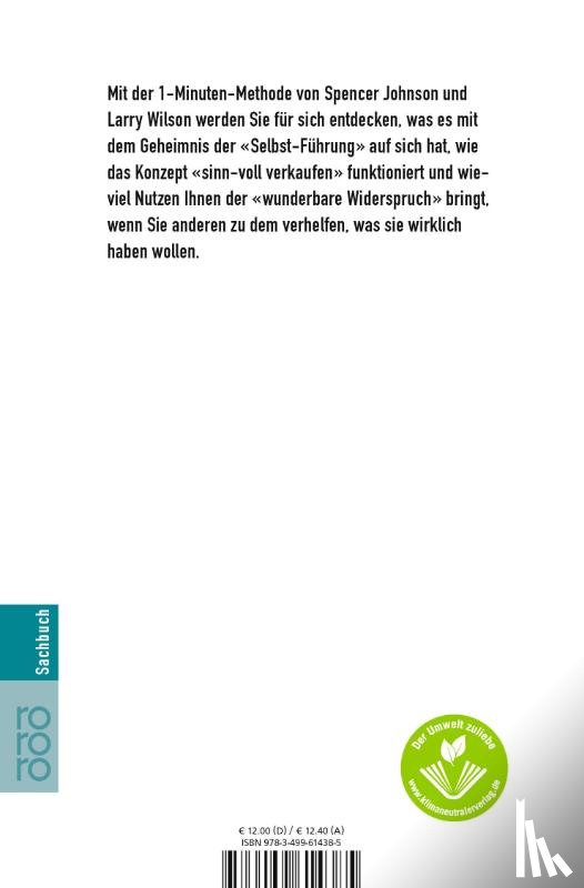 Johnson, Spencer, Wilson, Larry - Das Minuten-Verkaufstalent