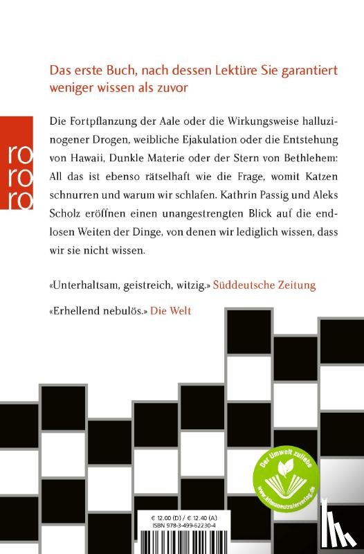 Passig, Kathrin, Scholz, Aleks - Lexikon des Unwissens