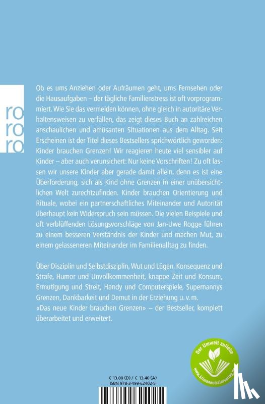 Rogge, Jan-Uwe - Das neue Kinder brauchen Grenzen