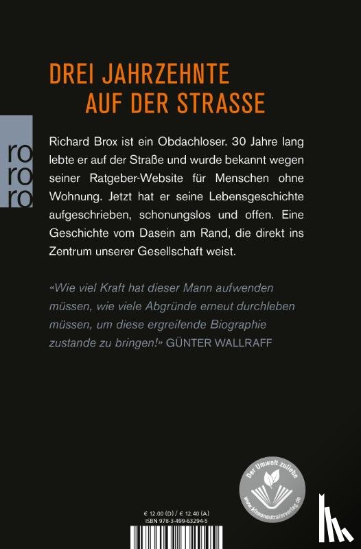 Brox, Richard - Kein Dach über dem Leben