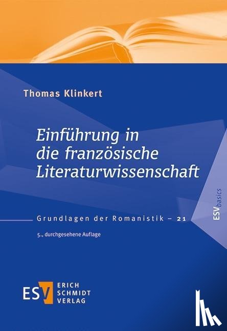 Klinkert, Thomas - Einführung in die französische Literaturwissenschaft