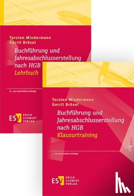 Mindermann, Torsten, Brösel, Gerrit - Paket aus den zwei Büchern: - - Buchführung und Jahresabschlusserstellung nach HGB - Lehrbuch und - - Buchführung und Jahresabschlusserstellung nach HGB - Klausurtraining
