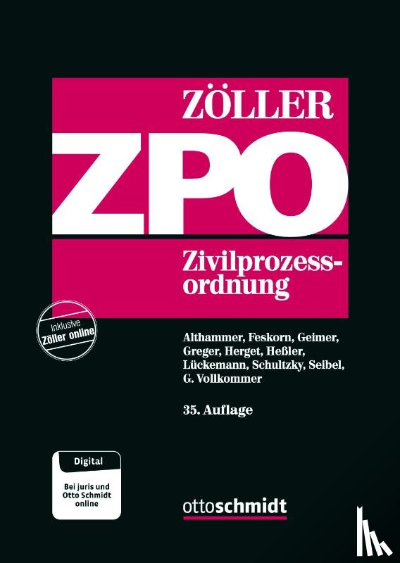 Zöller, Richard - Zivilprozessordnung ZPO