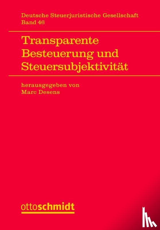  - Transparente Besteuerung und Steuersubjektivität