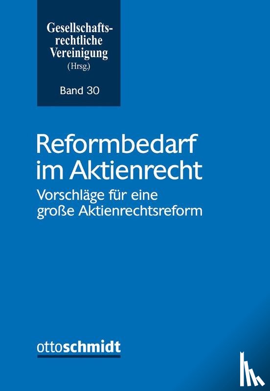  - Reformbedarf im Aktienrecht