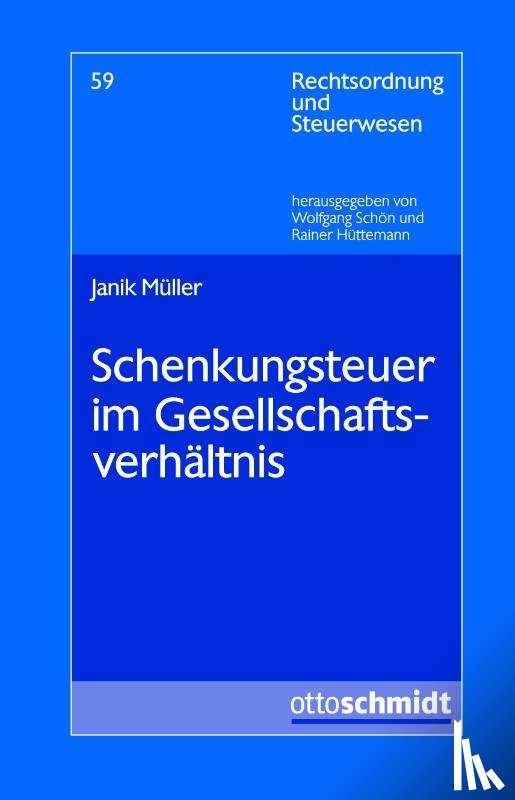 Müller, Janik - Schenkungsteuer im Gesellschaftsverhältnis