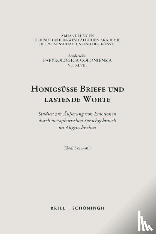 Skarsouli, Eleni - Honigsüße Briefe und lastende Worte