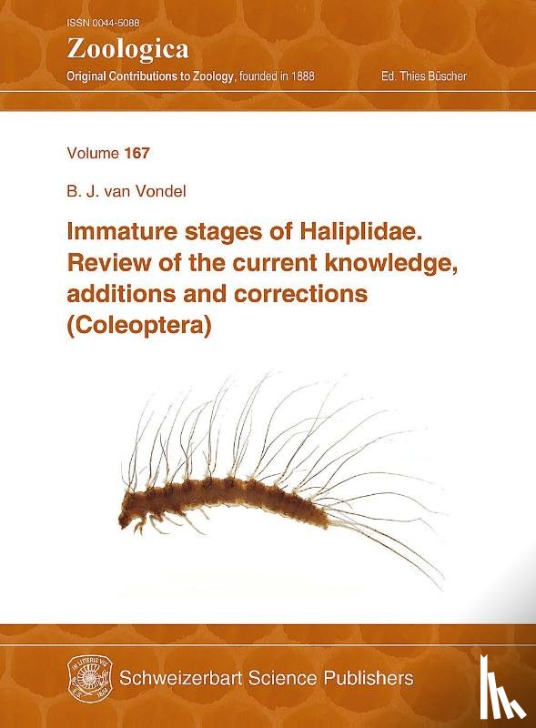 Vondel, Bernhard J. van - Immature stages of Haliplidae