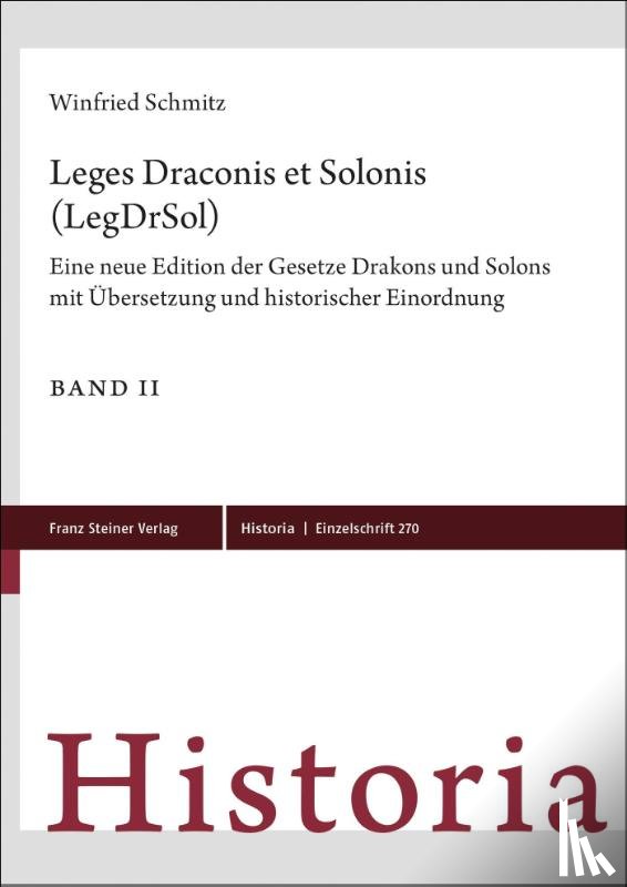 Schmitz, Winfried - Leges Draconis et Solonis (LegDrSol)