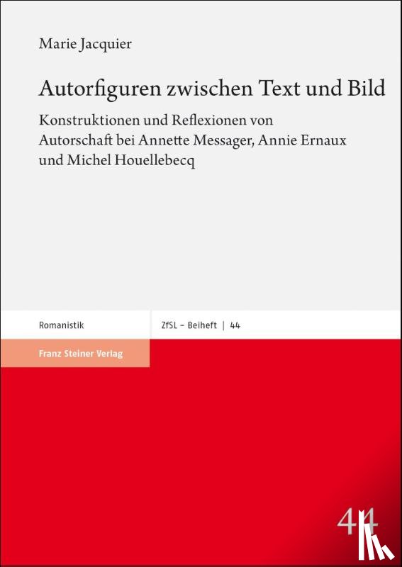 Jacquier, Marie - Autorfiguren zwischen Text und Bild