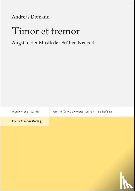 Domann, Andreas - Timor et tremor