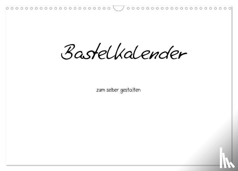 Tobias, Nina - Bastelkalender - Weiss (Wandkalender 2026 DIN A3 quer), CALVENDO Monatskalender