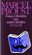 Proust, Marcel - Essays, Chroniken und andere Schriften