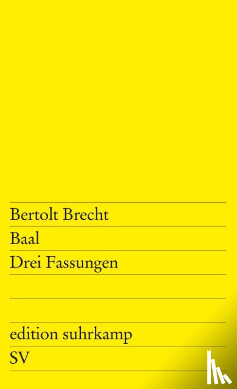 Brecht, Bertolt, Schmidt, Dieter - Baal