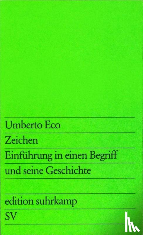 Eco, Umberto - Zeichen