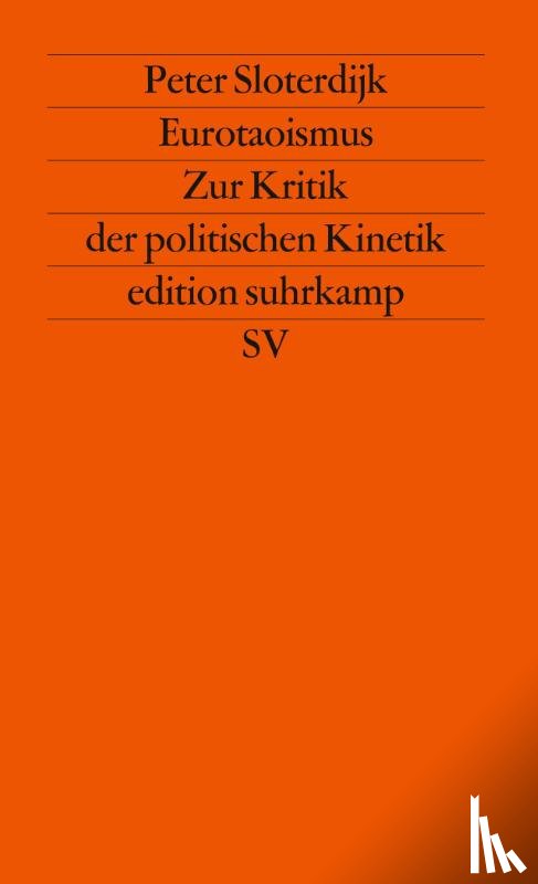 Sloterdijk, Peter - Eurotaoismus